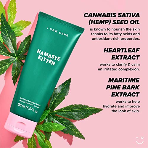 I DEW CARE Namaste Kitten Vegan Face Wash Clarifying Cannabis Sativa