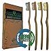 Terra Futura Bamboo Toothbrush 4 Pack, Ergonomic Toothbrush. Eco Friendly, Biodegradable & Environmentally Sustainable, BPA Free Bristles, Eco Compostable Toothbrush