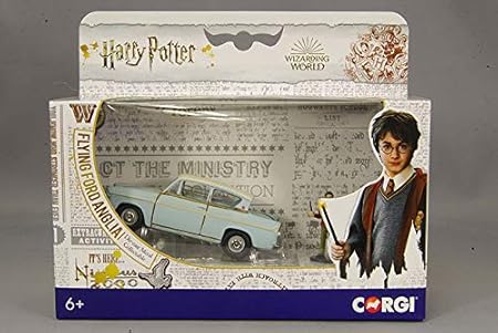 Amazon 1 43 ハリー ポッター フライング フォード アングリア ブルー ミニカー ダイキャストカー おもちゃ