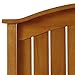 Leggett & Platt Finley Wood Headboard Panel with Curved Top Rail and Slatted Grill Design, Maple Finish, Twin