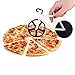 Besiva Pizza Cutter - Bicycle Pizza Cutter Wheels, Kitchen & Dinning Stainless Steel Wheels Cutter Tool(Black/White)
