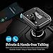 Nulaxy V4.2+EDR Bluetooth FM Transmitter for Car, Wireless FM Radio Adapter Connect 2 Devices Simultaneously Support 5V/2.5A USB Charge, Hands-Free Talking, USB Drive and Aux Output - KM32