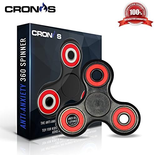 The Official Anti-Anxiety 360 Spinner with FREE EBOOK Helps Focusing Fidget Toys [3D Figit] Premium Quality EDC Focus Toy for Kids &amp; Adults - Best Stress Reduce ADHD Anxiety Ceramic Cube Bearing