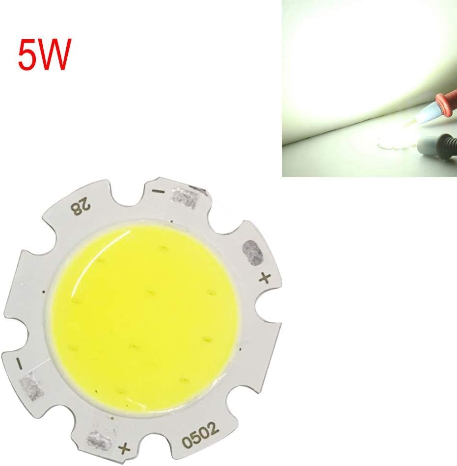 3W 5W 7W 10W und COB Super Bright LED Chip Light Lamp Bulb Warm White Lamp(5WWhite)