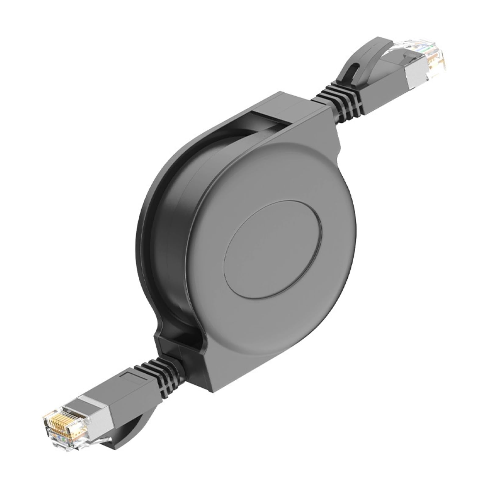 10Gbps 600MHz CAT7 RJ45 Lan Cable, Retractable Ethernet Cable, 1.5m / 4.9ft, 8-Core Copper Twisted Pair Gold Plated RJ45 8P8C Male to Male for Laptop, Computer, Adsl, Modem, Switch and Router