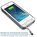 iPhone 5S Battery Case, iPhone 5 Battery Case - Maxboost Atomic S Portable Charger for iPhone 5/5S [MFI Certified] External Protective 2400mAh Battery Charging Juice Power Bank [Glossy White/Silver]