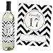 Big Dot of Happiness Gold Tassel Worth The Hassle - 2021 Graduation Party Decorations for Women and Men - Wine Bottle Label Stickers - Set of 4