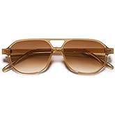 VANLINKER Retro 70s Aviator Sunglasses for Women Men,Classic Small Square Vintage Trendy Hexagonal Shades 2025 UV400 VL9870