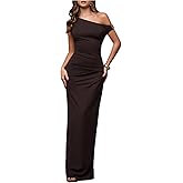 Milumia Women's Off The Shoulder Bodycon Maxi Dresses Sleeveless Cocktail Party Evening Dress