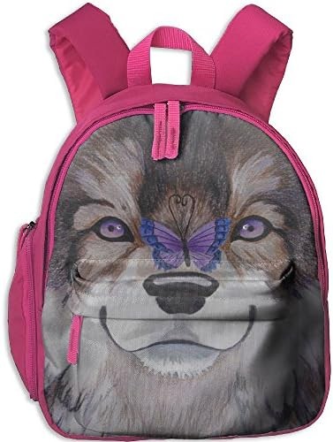 Student School Bags Backpack Daypack The Wolf And Butterfly Super Bookbag Break For Kids Pink