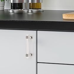 knobelite 10 Pack Cabinet Pulls with Square Acrylic