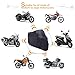 Motorcycle Cover,WDLHQC Waterproof Motorcycle Cover All Weather Outdoor Protection,Oxford Durable & Tear Proof,Precision Fit for 105 inch Motors
