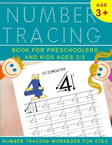 Number Tracing Book for Preschoolers and Kids Ages 3-5: Number Tracing Workbook For Kids (Fun tracing workbooks) Paperback โ November 4, 2018