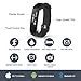 Damusy Fitness Tracker Smart Watch Bluetooth Pedometer Activity Waterproof Wristband with Sleep Monitor Sports Bracelet Calories Track Call/SMS Remind for iOS & Android Smart Phone (Black)
