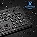 TOPELEK Wireless Keyboard and Mouse Combo, Wireless Mouse and Ultra Slim Keyboard, 2.4GHz Wireless Connection, with Mute Mouse and Micro Receiver -Compatible with Mac/Windows XP/7/8/10/VISTA