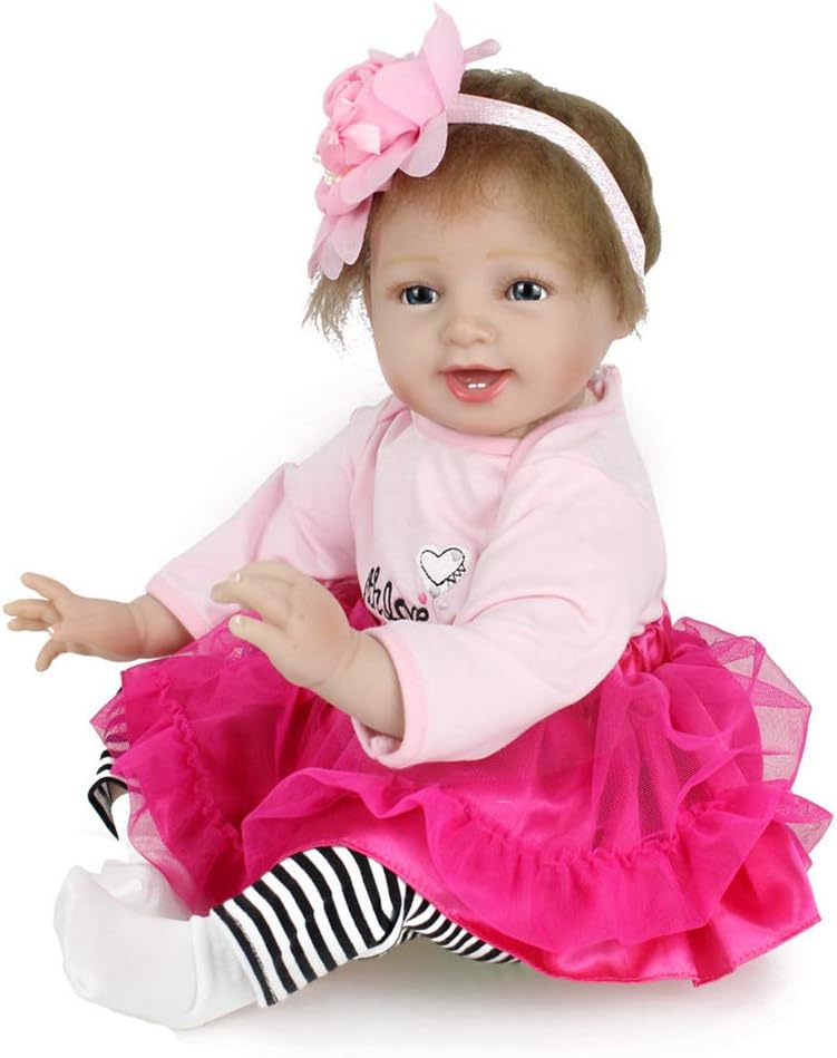 Prezzo Candyana Reborn Baby Doll Realistico 22 Pollici 55cm Silicone Baby Toy Compleanno Bambole Regalo Offerte
