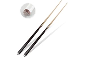 JEPNJPU Pool Cues for Kids Shorty Cues Billiard House Cue Sticks for Child Hardwood Billiard Cue Sticks，36 inch，Set of 2