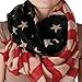Riverberry Womens Vintage American Flag Infinity Scarf, American Flag, One Size