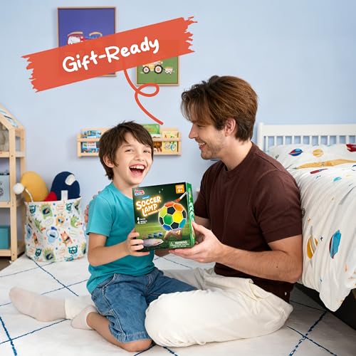 Klever Kits DIY Painting Set Football Lamp Kids Painting Set Creative Game for Kids Ages 6 7 8 9 10 11 12 Years Old