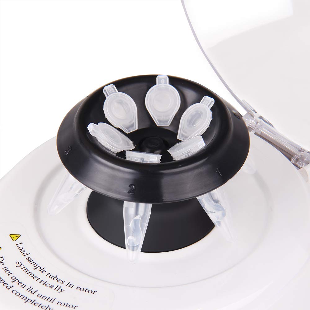 FOUR E’S Scientific Mini Centrifuge with clear Lid for [8x Micro Tubes