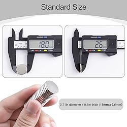 rhinocats 51Pcs Super Strong Magnets，18x2.6mm