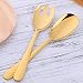Gold-Plated Stainless Steel Salad Serving Set, 2-Piece Spoon Fork Flatware Set