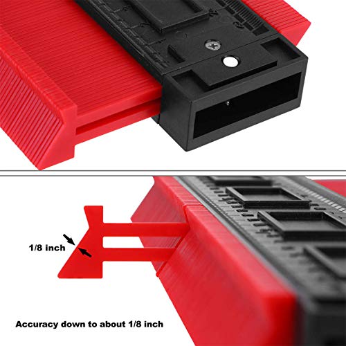 Widen Contour Gauge Duplicator,2 Pieces 5 Inch Outline Gauge for Precise Measurement Tiling Laminate and Wood Marking Tools
