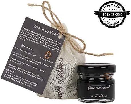 Garden of SaintsGarden of Saints Himalayan Kashmiri shilajit 15 gms THICK PITCH/MINERAL WAX Form LAB TESTED ISO 5402
