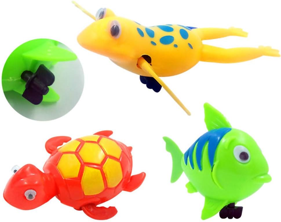wind up swimming bath toys