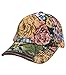 Funky Junque’s Black Stitch Vintage Floral Tapestry Baseball Snapback Cap Hat