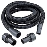 POWERTEC 70175 Dust Collection Hose with Fittings Plus Two Reducers