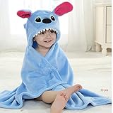 Lucid Land Baby Hooded Towel Blanket Robe and Washcloth - Premium Quality Stitch Towel for Boys and Girls - Soft and Suitable for All Toddlers and Infants