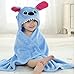 Lucid Land Baby Hooded Towel Blanket Robe and Washcloth - Premium Quality Stitch Towel for Boys and Girls - Soft and Suitable for All Toddlers and Infants