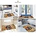 WHEREISART Indoor Doormat Flannel Gingerbread House Cookies Door Mat Living Room Bathroom Balcony Area Rugs Shoes Scraper Carpet Front Doormats Christmas Decor