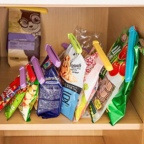 38 Pcs Food Sealing Clips Multi-colors Plastic Sealing Clip Fresh-Keeping Clamp Sealer for Food and Snack Bag,4 Size