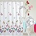 FINROS Decorative Shower Curtain Hooks, 12 Pcs Acrylic Double Glide Shower Curtain Hooks for Bathroom and Living Room (Clear)