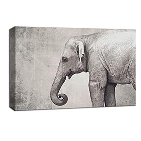 Elegant Gentle Loving Elephant - Canvas Art