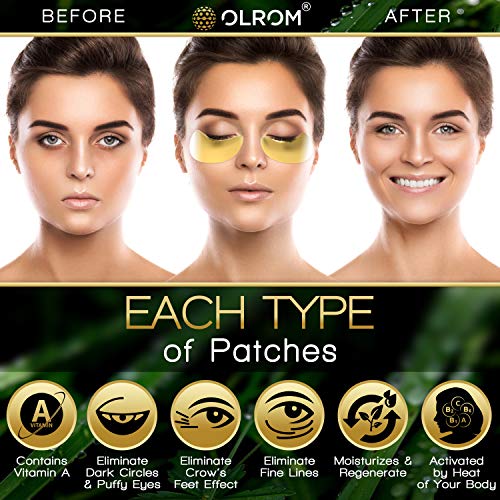 Under Eye Mask Gold Eye Mask Anti-Aging Hyaluronic Acid Eye Patches Under Eye Mask for Moisturizing - //coolthings.us