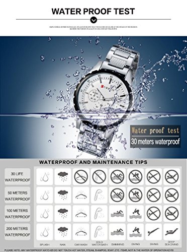 Relojes de Pulsera de la Marca de Moda de los Hombres Relojes de Pulsera Casuales de la Hora de Reloj de Cuarzo analógico - Imagen 5