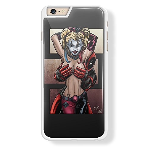 deadpool love harley quinn for iPhone 6 Plus White Case