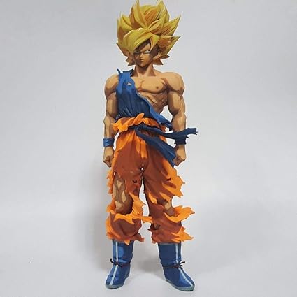 Dragon Ball Z Figurines Son Goku Super Saiyan Dessin Anime Couleur Anime Dragon Ball Z Jouet Dbz Collection Modele Jouets 350mm Amazon Fr Cuisine Maison