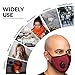 One Mask + 6 Filters) Military Grade N99 Carbon Activated Anti Dust Face Mouth Cover Mask Respirator - Dustproof Anti-bacterial Washable - Reusable Respirator Comfy - Cotton Ge (N99 Mask - Dark Red)