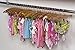 The Great American Hanger Company Rounded Wooden Kids Hanger, Box of 25 12 Inch Wood Top Hangers w/Natural Finish & Chrome Swivel Hook for Childrens Clothes