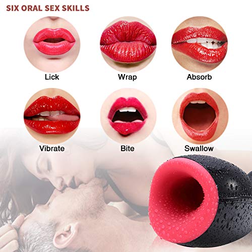 Urnight Mastrobartor mit Puls Funktion, Masturbieren mit 7 Vibrationmodi und Automatische Heizfunktion Erotik spielzeug männer muschi Oral Masturbration für ihn 2019 Neu