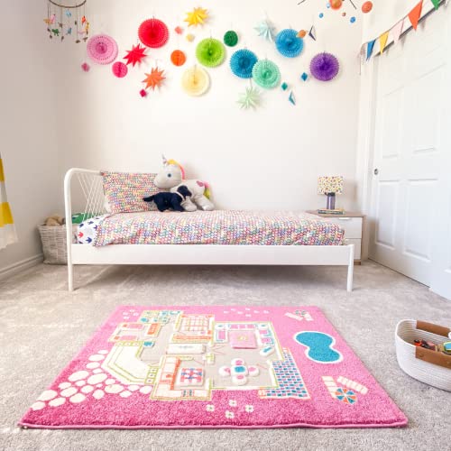 Playhouse Pink by IVI 3D Play Rugs, 31.5x44.5 Inches Pricepulse