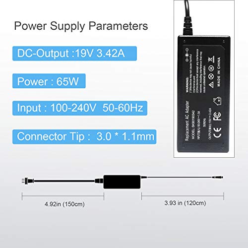 N15Q8 Laptop AC Adapter Charger Replacement for Acer Chromebook CB3 CB5 11 13 14 15 R11 R13 A13-045N2A N15Q9 C731 C738T CB3-532 CB3-431 CB3-131 PA-1450-26 Power Supply Cord- 45W