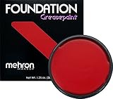Mehron Makeup Foundation Greasepaint (1.25 oz) (REALLY BRIGHT RED)