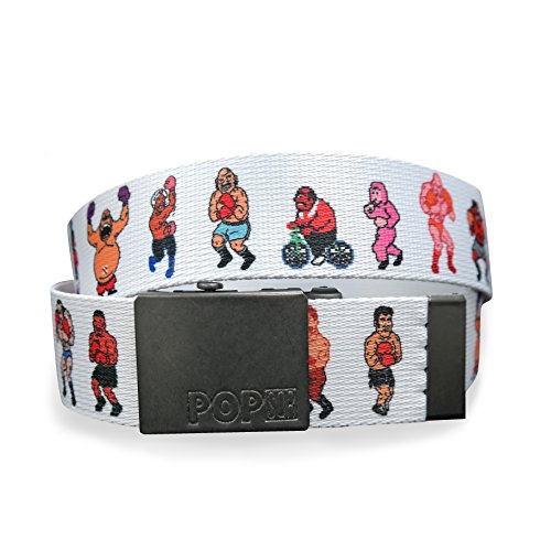 Pop Sqr 80s and 90s Era Game Character Adjustable Belt: Punch Out, L/XL