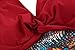 wantdo Women's Plus Size Swimsuit Cover One Piece Swimwear WineRed US 10-12
