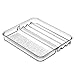 mDesign Cosmetic Organizer Tray for Vanity Cabinet to Hold Makeup Brushes, Eyeliner, Beauty Products - Clear